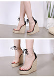 Lace UpTransparent Sandals