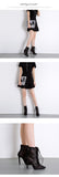 Black Mesh Women's Boots