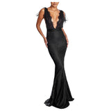 V-Neck Long Dress