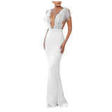 V-Neck Long Dress