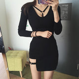 Black Style Hip Skirts