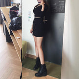 Black Style Hip Skirts