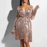 Silver Tassel Dress