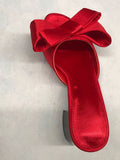 Wearing Flat Slippers