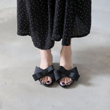 Wearing Flat Slippers