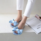 Wearing Flat Slippers
