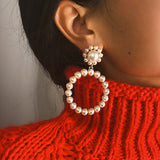 Crystal Round Earrings