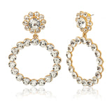 Crystal Round Earrings