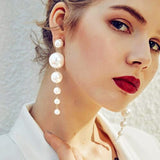 Pearl Long Earrings