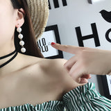 Pearl Long Earrings