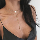 Multilayer Cross Gold Necklaces