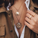 Multilayer Cross Gold Necklaces