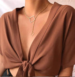Multilayer Cross Gold Necklaces