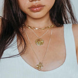 Multilayer Cross Gold Necklaces