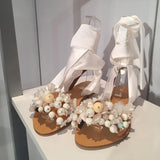 Strap Beaded Sandals
