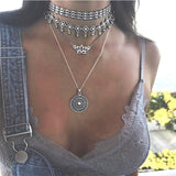 Lotus Multilayer Necklace