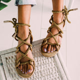 Lace Up Gladiator Sandals