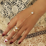Crystal Ring Bracelet