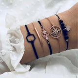 Gold Moon Bracelet Set