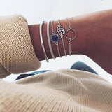 Gold Moon Bracelet Set