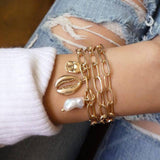 Gold Moon Bracelet Set