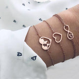 Gold Moon Bracelet Set