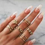 Fashion Gold Finger Rings
