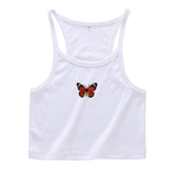 Summer Sleeveless White Top