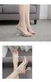 Crystal Thin Heels Sandals