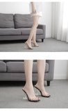 Crystal Thin Heels Sandals