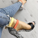 High Heels Buckle Sandals