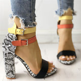 High Heels Buckle Sandals